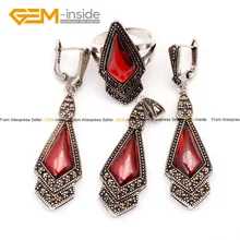 Модные круглые шарики для украшений набор ромб антикварный Тибетский серебряные сережек с кольцами-подвесками новое поступление вечерние ювелирные изделия оптом