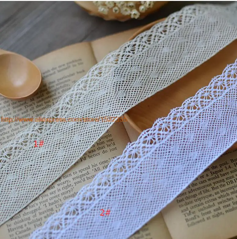 Белое хлопковое кружево (4 5 см) 1 метр|cotton lace|white cotton lacecotton lace white |