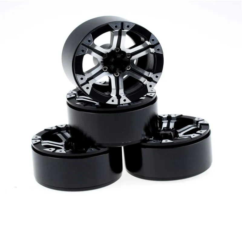4 шт. металлический обод колеса 1 9 дюйма BEADLOCK RC Гусеничный для 1/10 Axial SCX10 90046 TAMIYA CC01