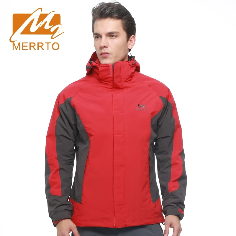 

2018 Merrto Mens Outdoor Hiking Camping Jackets Windproof Waterproof Sports Jackets Winter Running Jackets Free Shipping MT19013