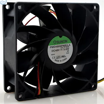 

Original PMD4809PMB3-A Computer Blower Cooling Axial Fan DC 48V 5.8W 0.24A 9038 90*90*38mm 4900RPM 3 Wires