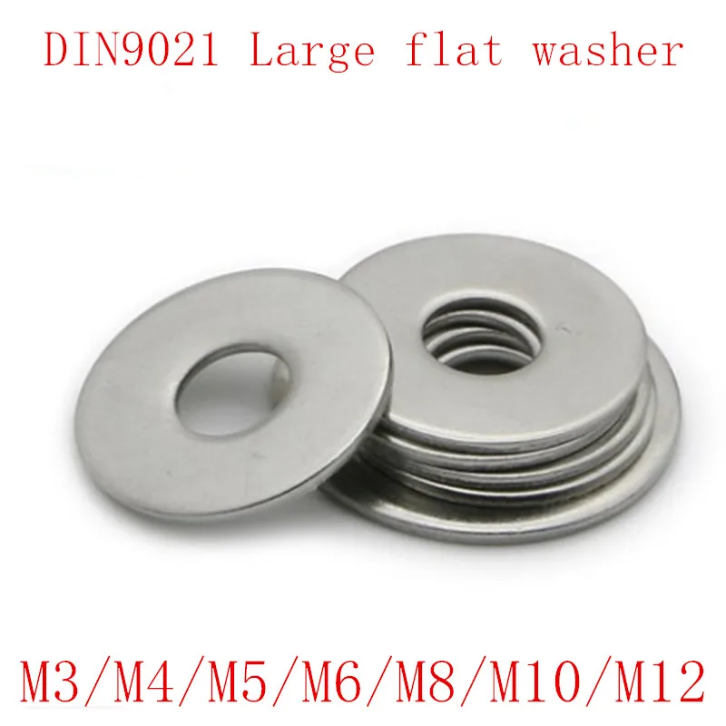100x Stainless Steel Washers Metric Flat Washer Screw Kit M3 M4 M5 M6 M8 M10 UR 