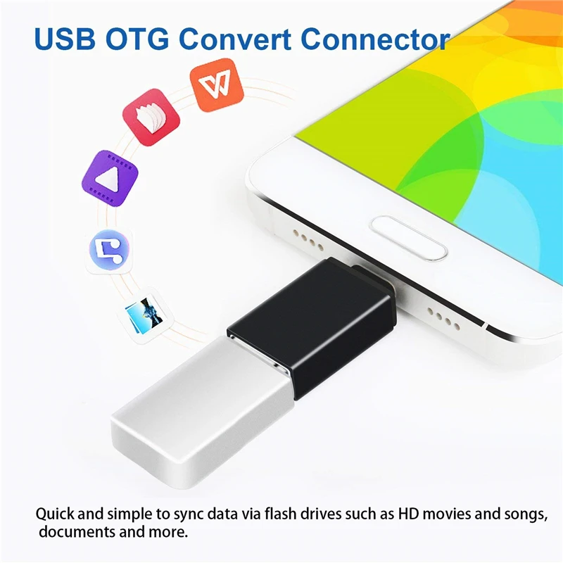 Адаптер 2 в 1 Type C к USB OTG переходник Micro для Samsung Galaxy S8 S9 Plus Note 8 Asus Zenfone 5z 5