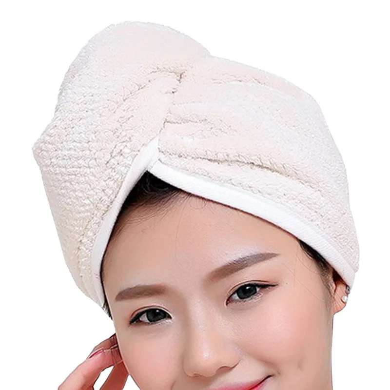 Hoomall 23x60 см, супер абсорбирующее полотенце для сушки волос, тюрбан, шапочка для купания, банный халат, шапка, быстросохнущая тюрбан, женская шапка для волос - Цвет: C