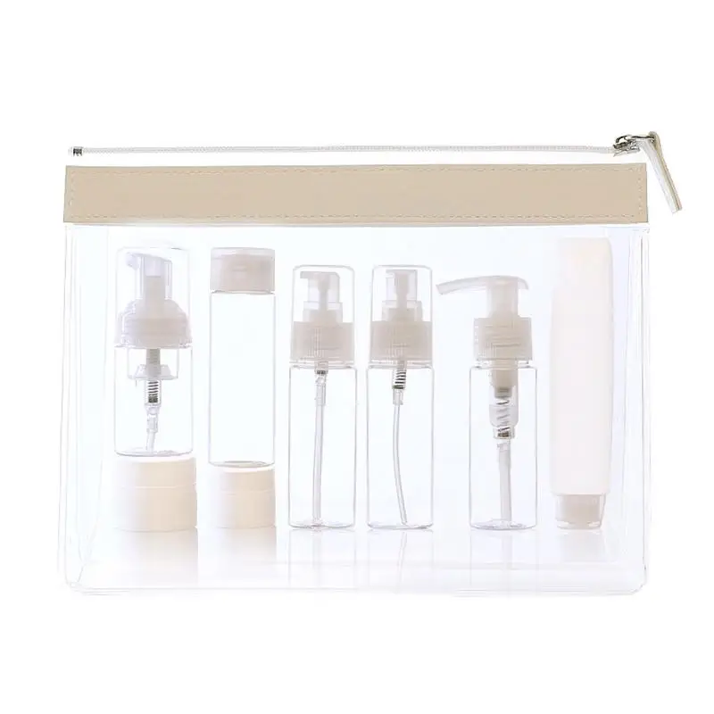 

8PCS Travel Cosmetics Bottle Set Washing Set Traveling Portable Leak-Proof Bottles Cosmetic Containers Bottle