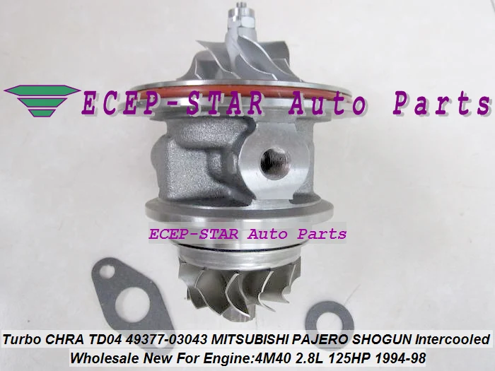 Turbo Cartridge CHRA Core TD04 49377-03043 ME201636 Turbocharger For MITSUBISHI PAJERO SHOGUN Intercooled 1994- 4M40T 4M40 2.8L (1)