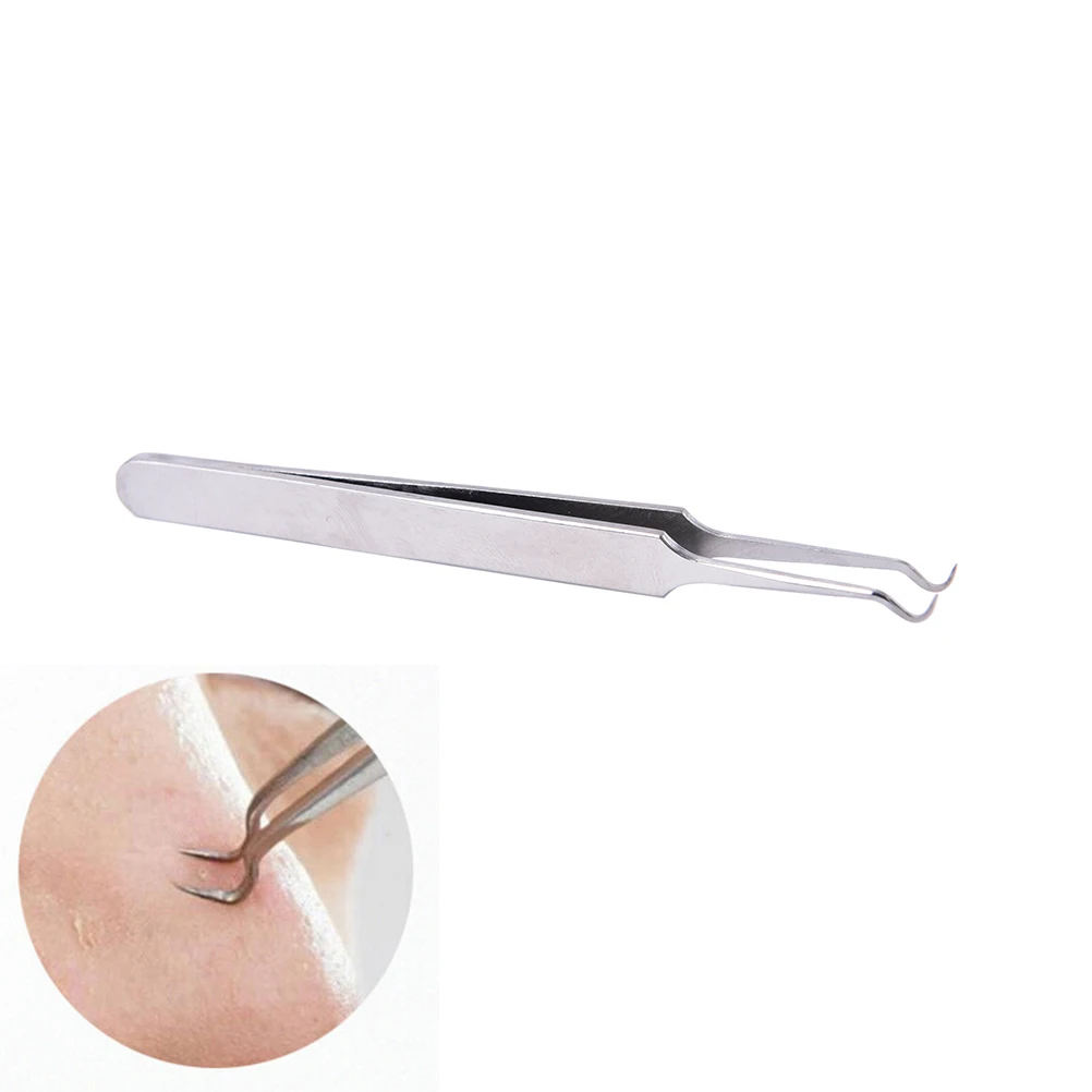 New 8.8cm Blackhead Tweezers Eyelash Extension Nipper Anti Acid Steel
