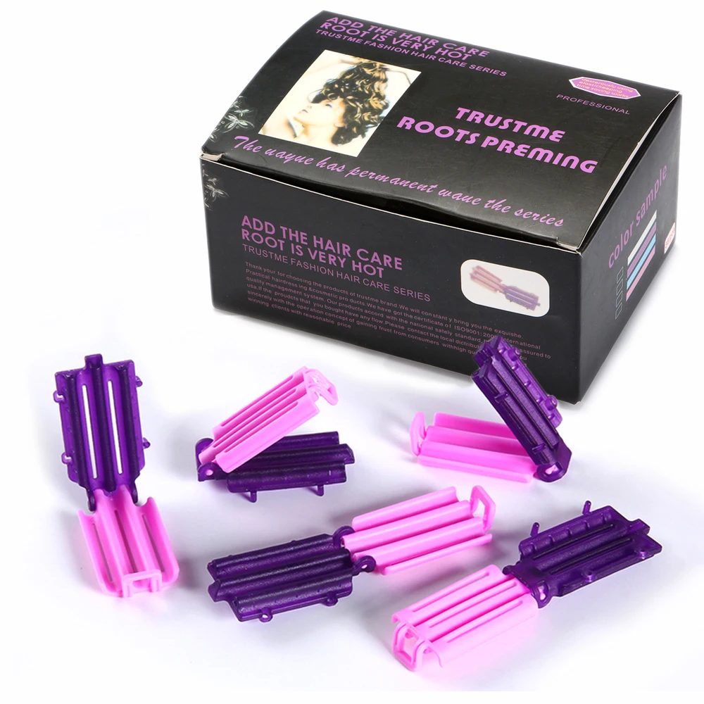 36pcs Set Hair Root Perm Clips Double Rows Corn Hair Curlers