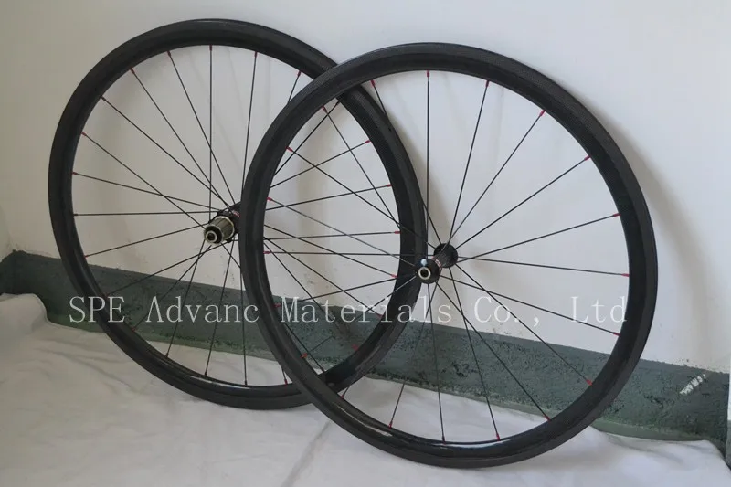 

Limited Hot Sale chinese Carbon Black Wheelset Bicycle Road fixed gear Tubular Wheels 38mm 700c Comate/kema Freeshipping