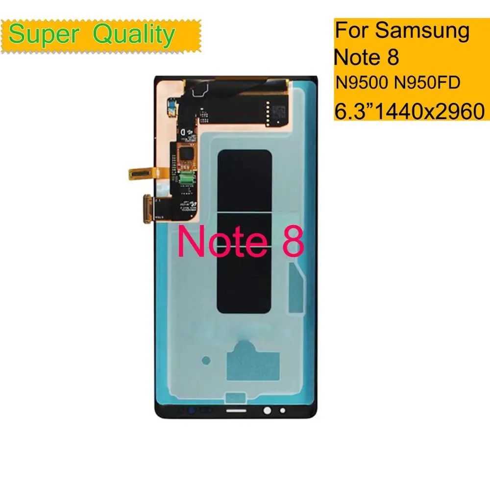 

New 6.3" Original SUPER AMOLED Display For SAMSUNG Galaxy NOTE 8 LCD N950 N950F Display Touch Screen Replacement Parts