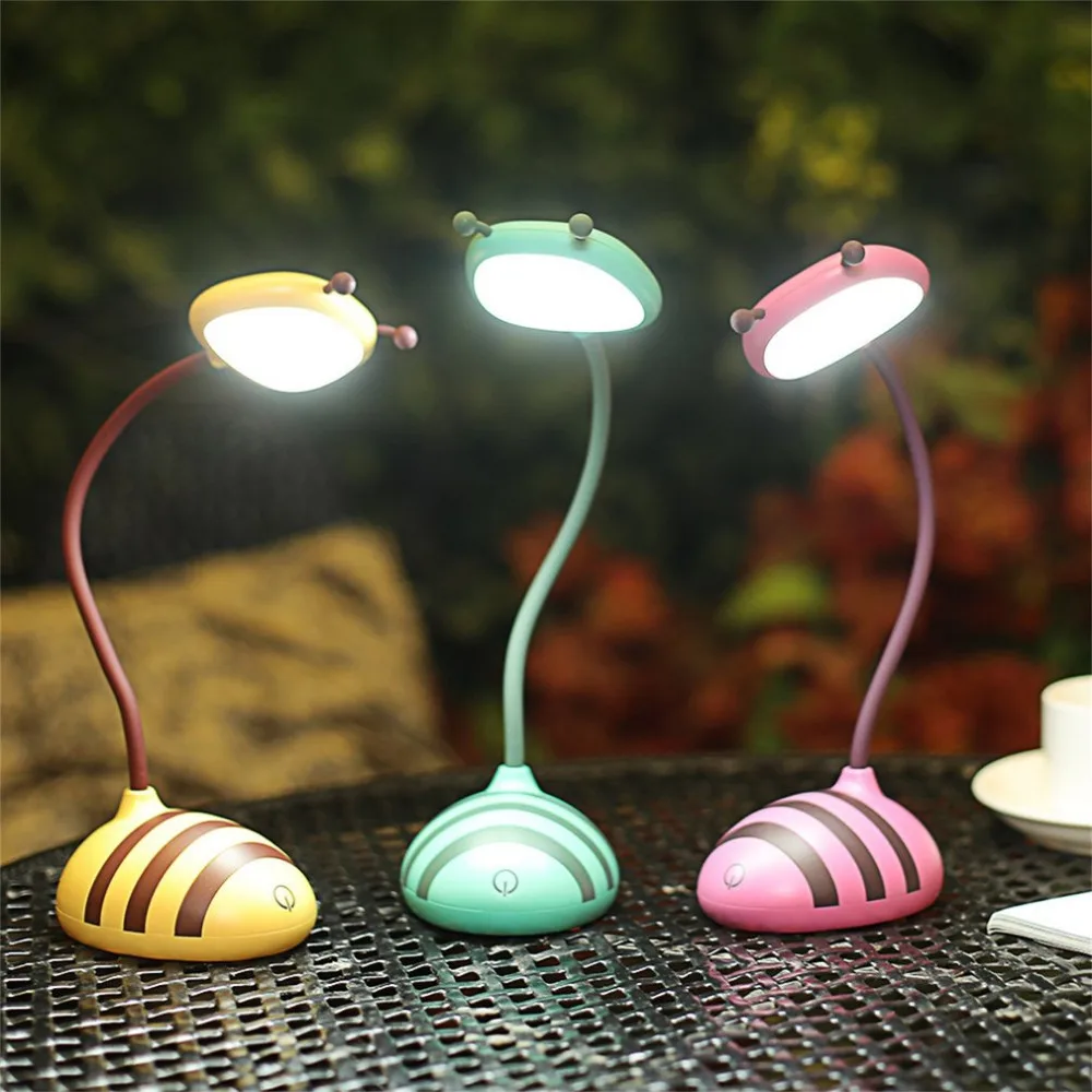 

Creative Smart Touch Bee Shape Night Light LED Light USB Charging Table Lamp Reading Lamp Eye Protection Led Lamp