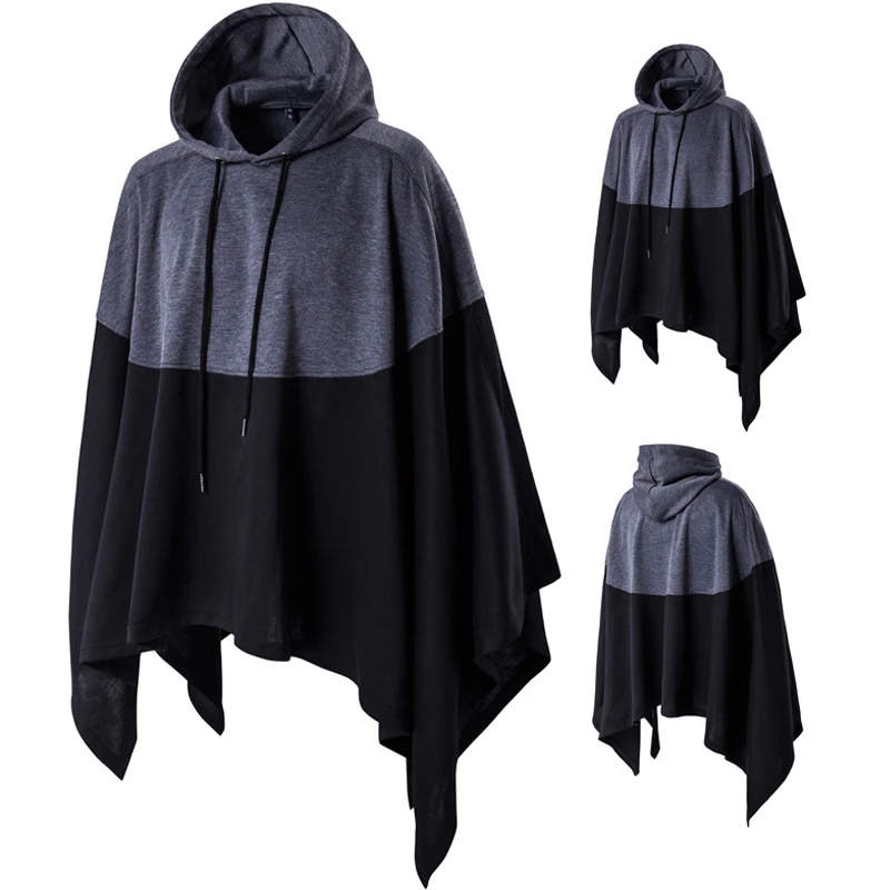 Тренч мужской с капюшоном европейский стиль 2017|men's cape coat|cloak hoodhooded cloak men |