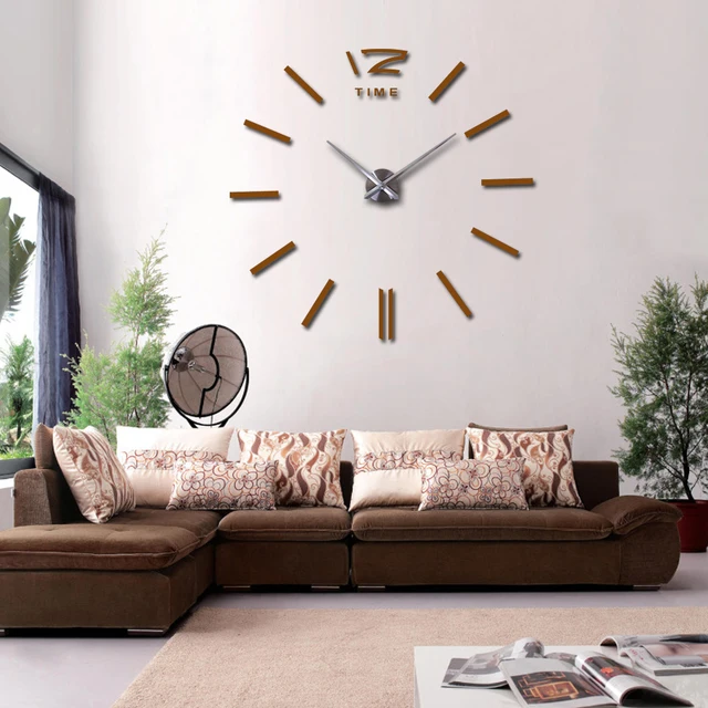Online Hot Wall Clock Large Decorative Clocks Home Hot Wall Clock Large Decorative Clocks Home Decor Diy Living Room Reloj Mural Sticker