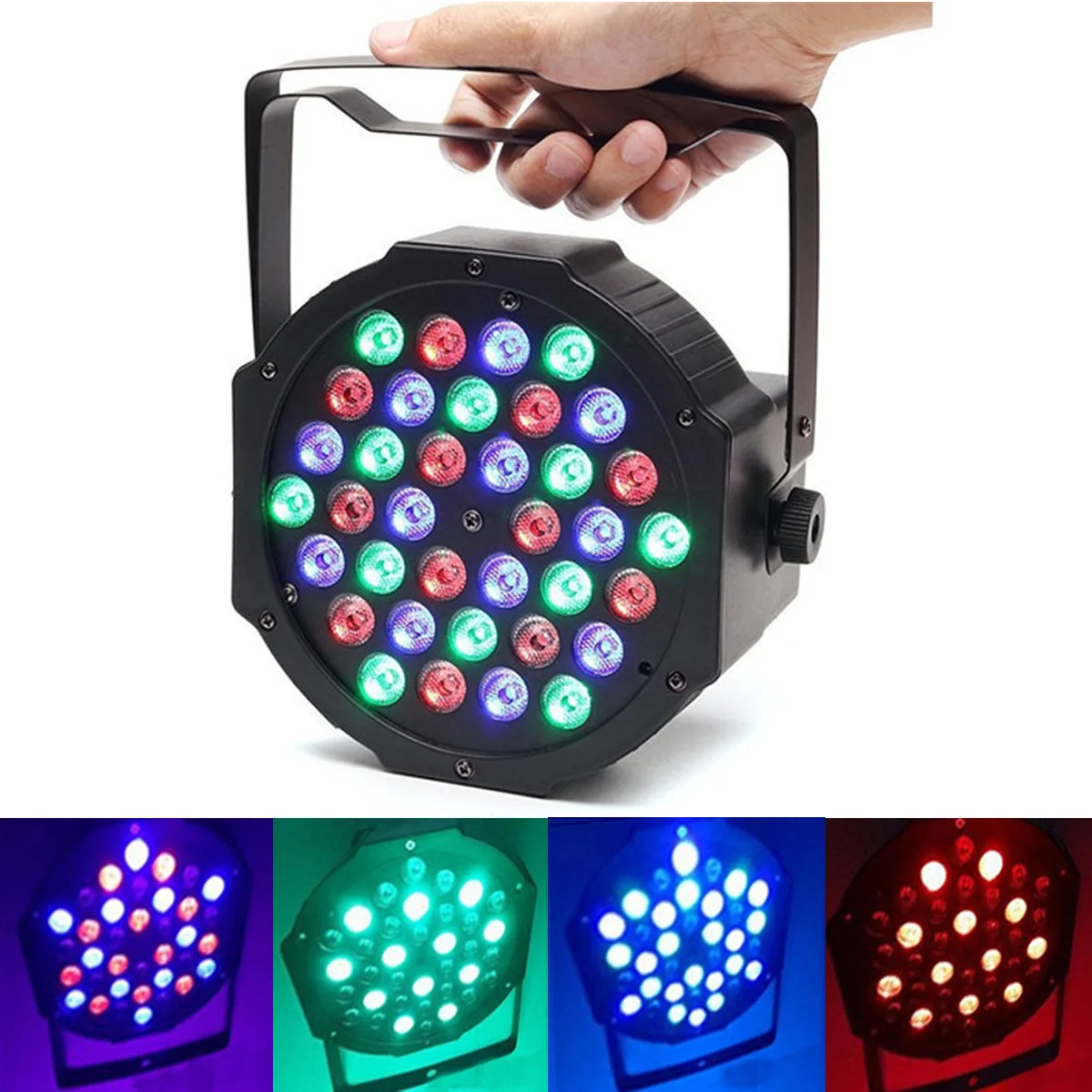 Jiguoor Свет этапа 36 Вт 36 светодиодный RGB номинальной света DMX512 ведомый светодиодный плоский DJ контроллер оборудования дискотеки KTV музыка