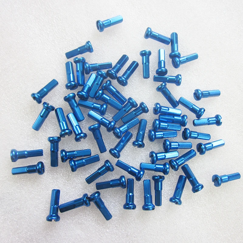 100pcs SPEEDSAFE AN14 14G alloy AL7075 road bike nipples aluminum SUPER LIGHT 0.3g 12mm 14mm 16mm gauge 14 black red silver blue