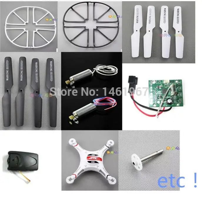

JJRC H8C All Spare Parts Battery Body Propellers Protector Frame Camera Motor Receiver Gear Landing Skid Light Transmitter etc.