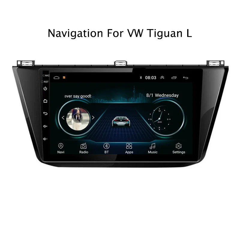 NaviTopia Android 8 1 автомобильный Радио стерео видео плеер для VW Tiguan L 2017 2018 с