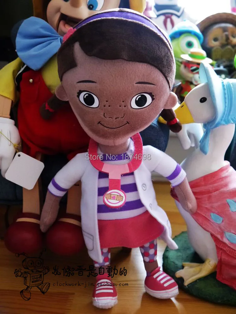 Doc McStuffins, игрушки, Doc Lambie, ягненок, Stuffy Dragon Hallie, бегемот, Boppy Dog, плюшевые игрушки, 30 см, милые мягкие животные, детские куклы, подарки