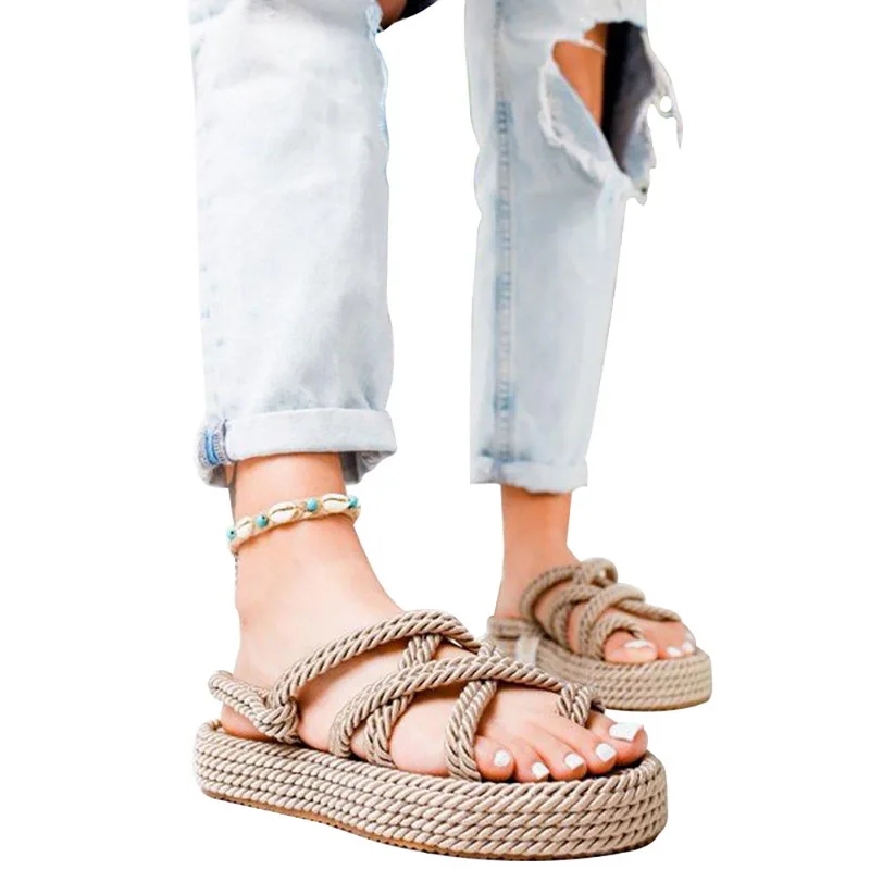 

Adisputent Summer Sandals Flip Flops Fashion Slip-On Breathable Non-slip Shoes