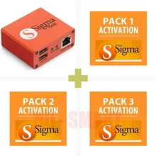 Версия оригинальная коробка Sigma с 9 кабелем комплект+ Sigma пакет 1, 2, 3 активаций