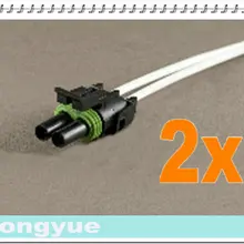 Longyue 2 шт 2-Way Женский комнектор свинья хвост Погодный пакет провода ремни 25 см провода