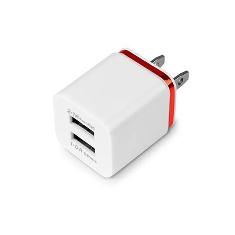 phone charger Universal US/EU Plug 2 Ports USB Wall Charger Portable Travel Adapter for iPhone Samsung iPad Smart Phone 65w charger phone