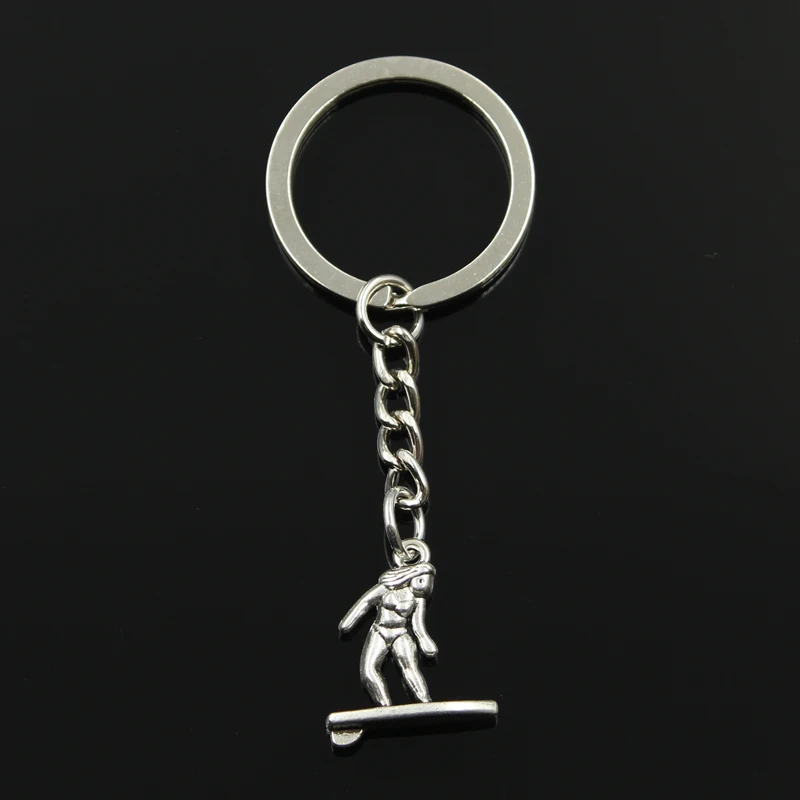Buy New Fashion Keychain 21*18mm lady female surfer