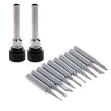 10PCS Soldering iron head + 2PCS Casing Suit 900M-T Lead-Free Environmental Protection Soldering Iron Head For Soldering