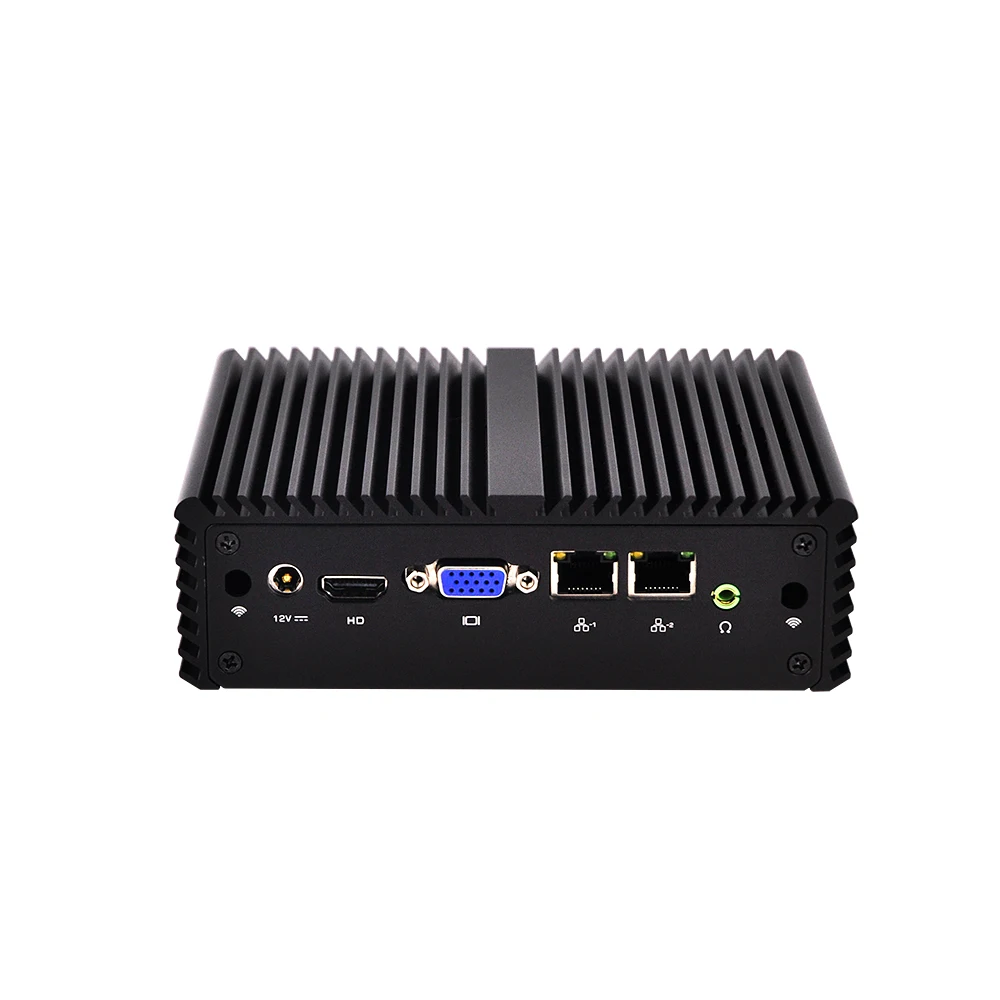 Kansung Мини ПК Barebone с Nano itx Bay trail J1900 dual lan Linux Ubuntu мини компьютер безвентиляторный