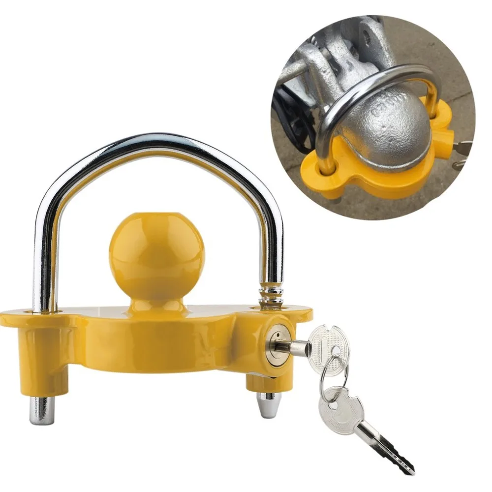 

(Ship From DE)Super Guard Trailer Lock Ball Hood Type Anti-theft Coupling Safe Security Lock RV ATV UTV Trailer Accessories NEW