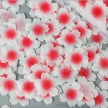 Два вида японской сакуры съедобная Вафля Бумажные цветы для торта Леденцы украшения oblea comestible торты украшения инструменты