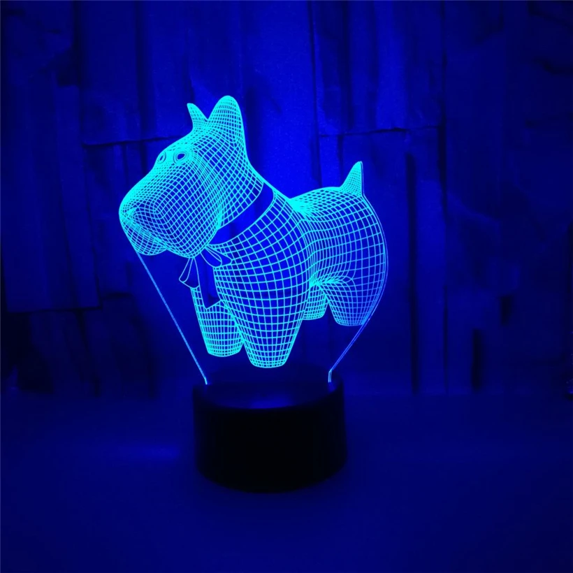 dog 3D night light (3)