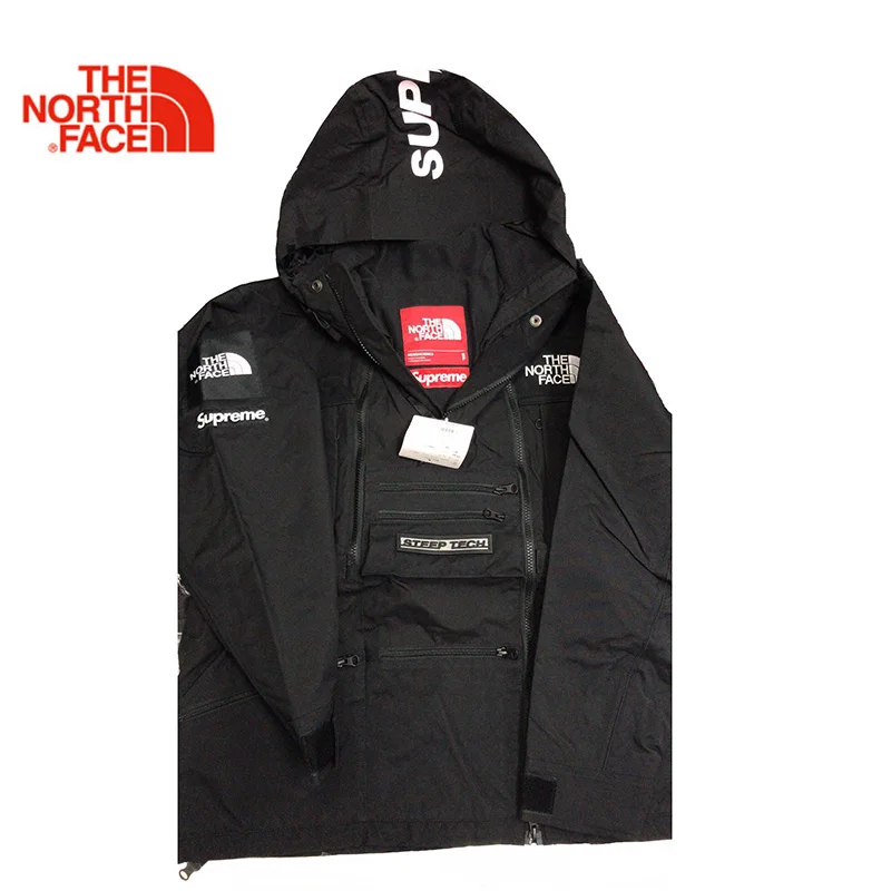 

Supreme X TNF Steep Tech Hooded 16SS The North Face Outdoor Men Canvas Windbreaker Jacket