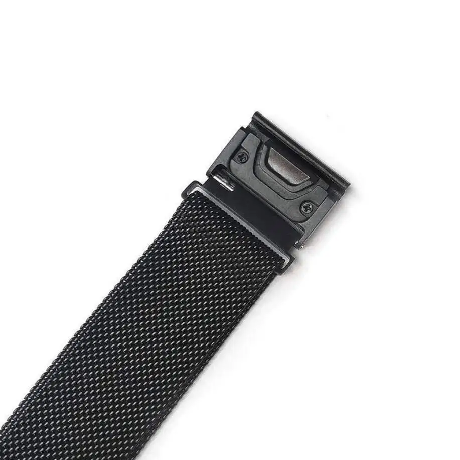 KINGBEIKE Sport Milanese Watchband For Garmin Fenix 5X/3/3HR 26mm Width Strap Garmin Metal Remove Bracelet Quick Fit Wrist Band
