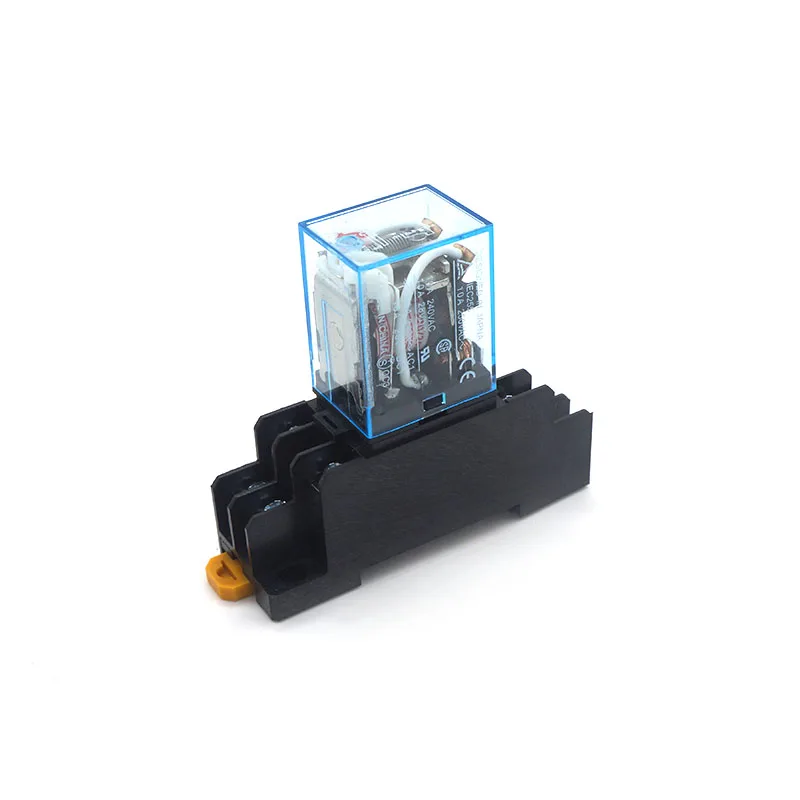 

1pcs Brand New 220/240V AC 10A 8PIN Coil Power Relay DPDT LY2NJ HH62P HHC68A-2Z With Socket Base