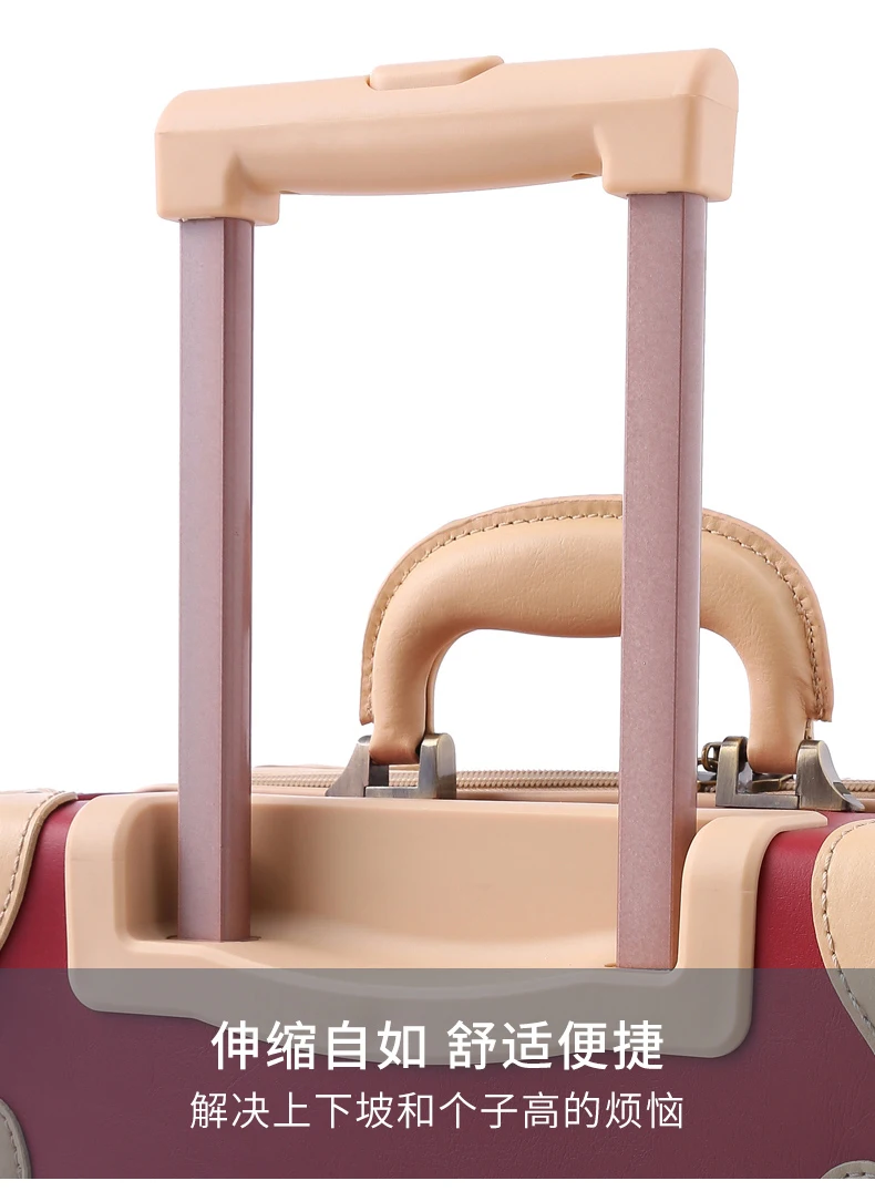 Новая Ретро полосатая решетка дорожная сумка прокатки багажные наборы, 1" 20" 2" 26" 2" дюймов Женская тележка чемоданы сумка с колесом