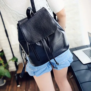 

Arsmundi New Tide Women Backpack PU Leather Youth Shoulder Bag Fashion Wild College Casual School Bags For Teenage Girls Mochila