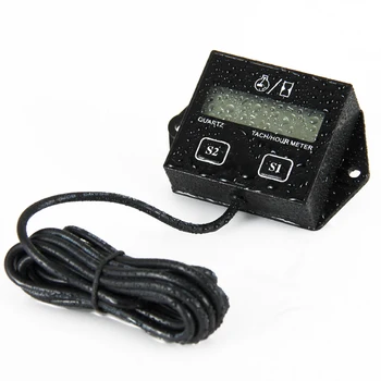 

Car Digital Engine Tach Tachometer Hour Meter with Wire Inductive for Motorcycle Car Motor Stroke Engine Replaceable Battery