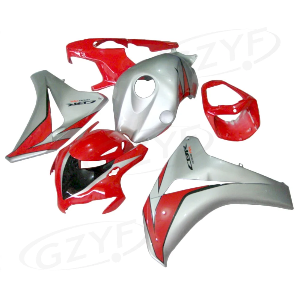 

Injection Mold ABS Plastic Fairing Set Body Kits for Honda CBR1000RR 2008 2009 2010 2011 Red/Silver