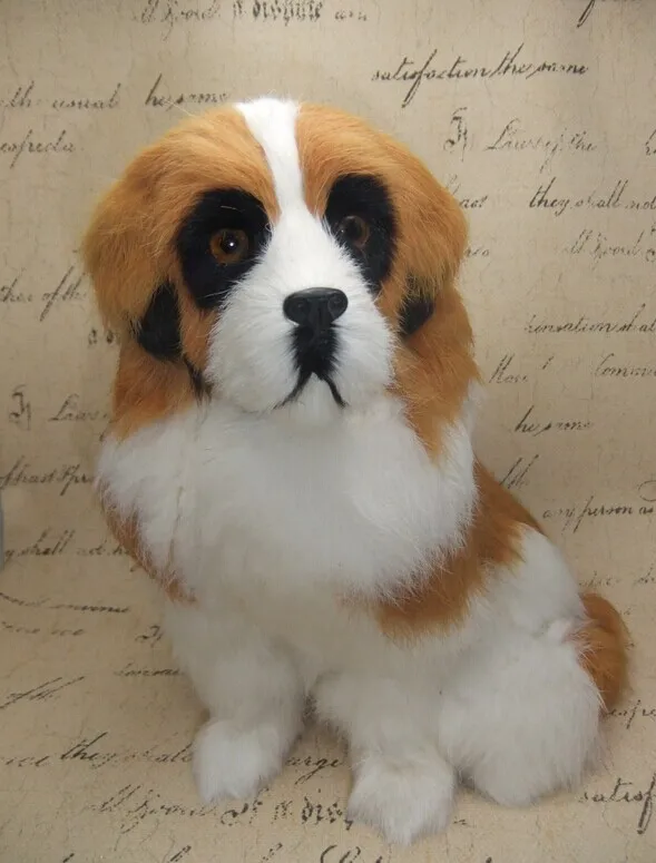 

Simulation fur animal simulation saint Bernard dog taxidermy static model home furnishing articles