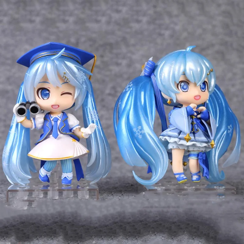 

Anime Hatsune Miku Q Snow Ver. PVC Action Figure 2018 Miku Special Edition Collectible Model Toy Doll Gift 10