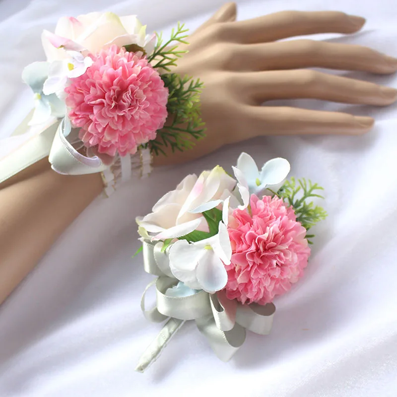 artificial flower wrist corsage (20)