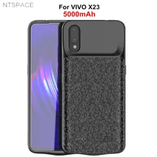 NTSPACE запасной внешний аккумулятор чехол для VIVO X23 чехол для батареи 5000 мАч ультра тонкий портативный чехол для зарядки телефона для VIVO X23 чехол для питания