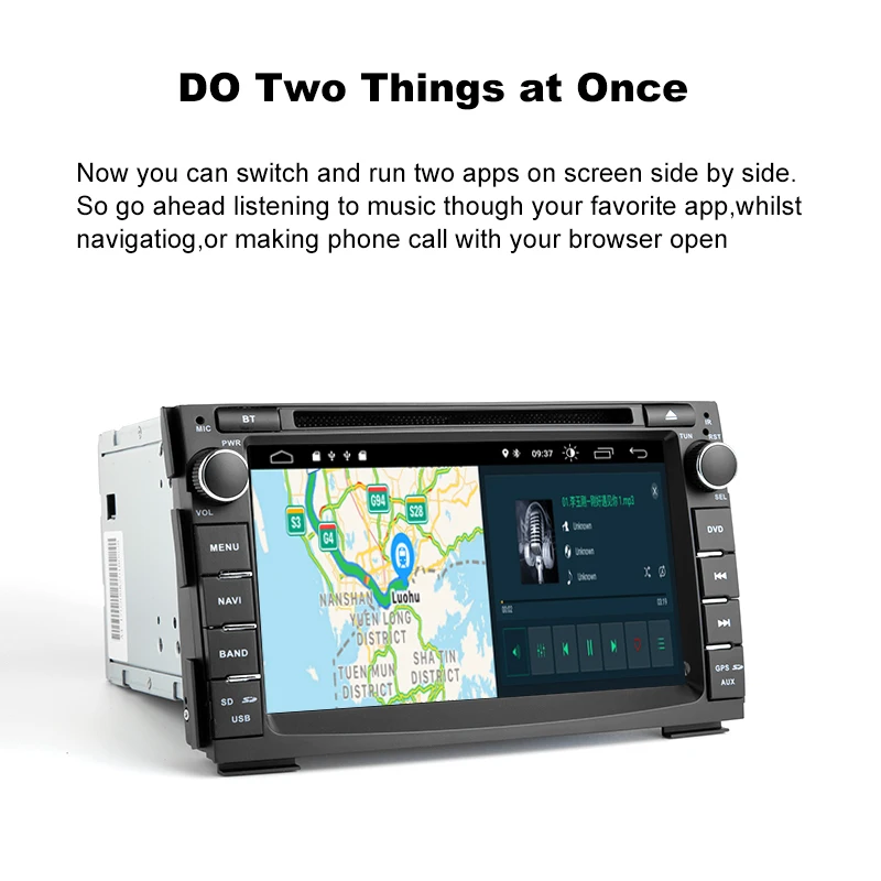 Best 2 Din Android 9.0 Car DVD Player For Kia Ceed 2010 2011 2012 Venga Car Stereo Head unit Radio RDS AudioGPS Glonass Navigation 3