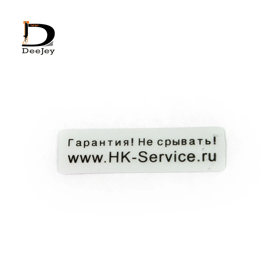 custom printed seal label waterproof leaving word VOID PET stickers self-adhesive warranty 1000pcs lot | Дом и сад