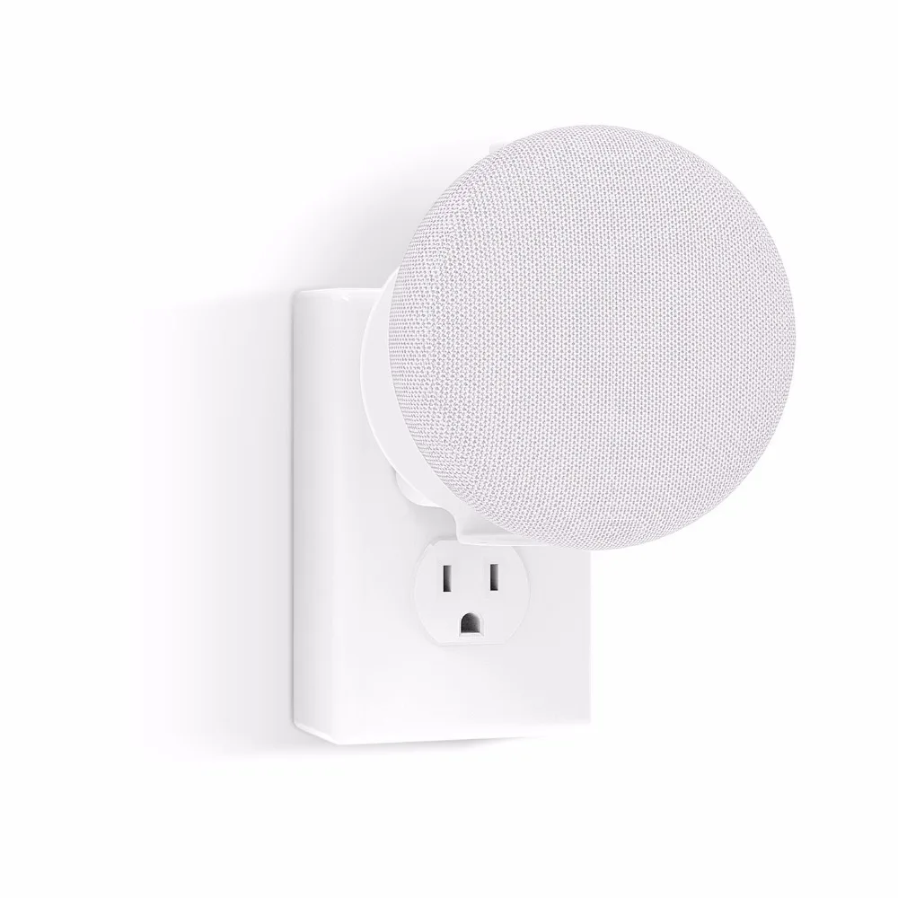 Настенный держатель для розетки Google Home Mini / Dot 2 го поколения чистый и компактный
