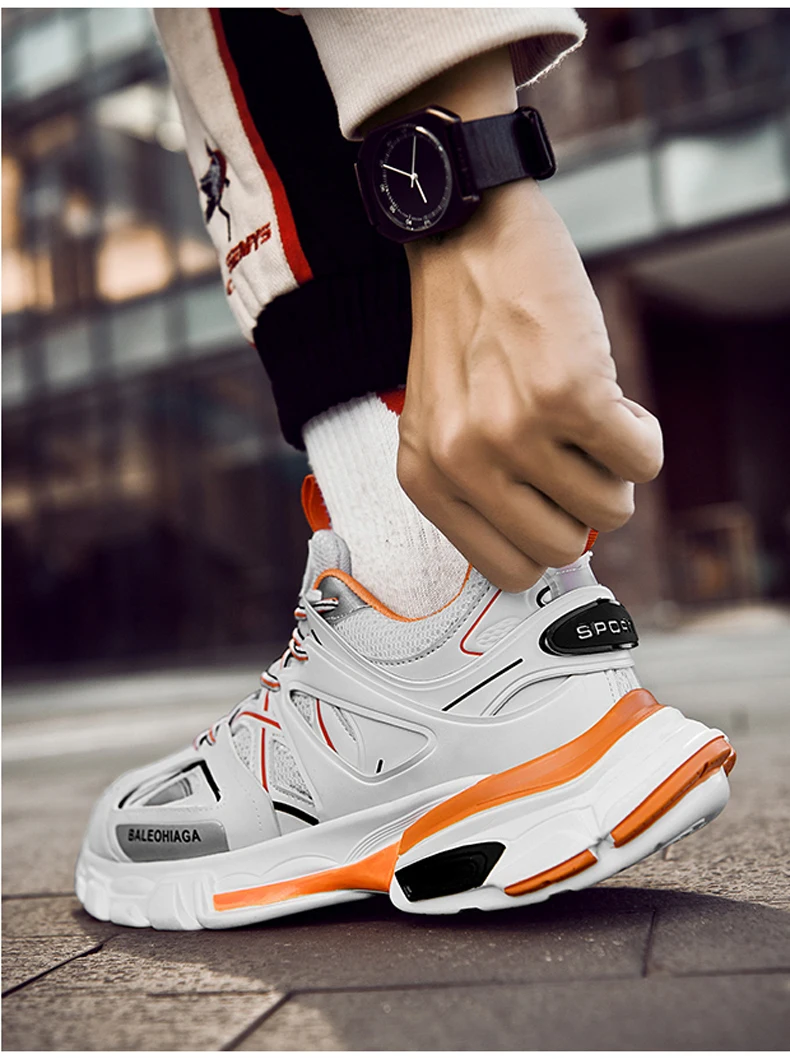 Mens Casual Shoes Chunky Sneaker Platform Trainers Sneakers Men Casual Shoes Mens High Shoes Men Sneakers Mesh Footwear 2019 New (12)