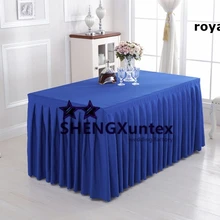 Королевский синий Скатерть из полиэстера крышка