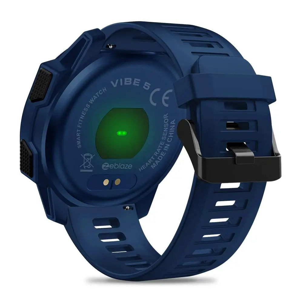 For Zeblaze VIBE 5 1.3 Inch Round Screen Heart Rate Sleep Monitor Smart Watch Sport Bracelet Fitness Tracker d20