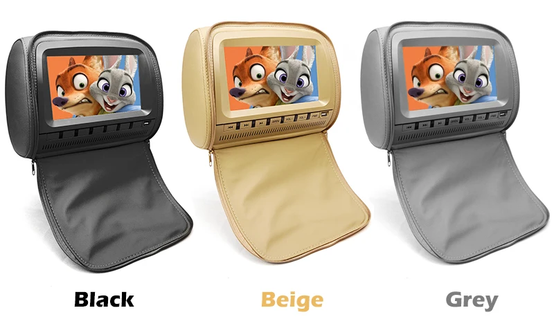 Top 2 Pieces 9 inch Grey Car Headrest Monitor For Car DVD Player headphones Monitor Leather Cover Video Games USB/SD/FM/Speaker 12 Top 2 Pieces 9 inch Grey Car Headrest Monitor For Car DVD Player headphones Monitor Leather Cover Video Games USB/SD/FM/Speaker 12